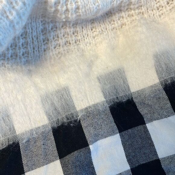 Madewell Wool Cable Knit Sweater/Shirt Mix XS - Picture 4 of 6